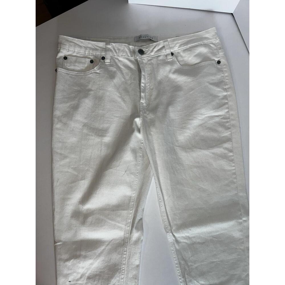 Kenneth Cole Reaction, Womens White Jeans, Size 12, Boyfriend
